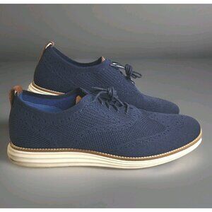 Cole Haan Original Grand Stitchlite Wingtip Oxford Shoes Blue Men’s Size 13M